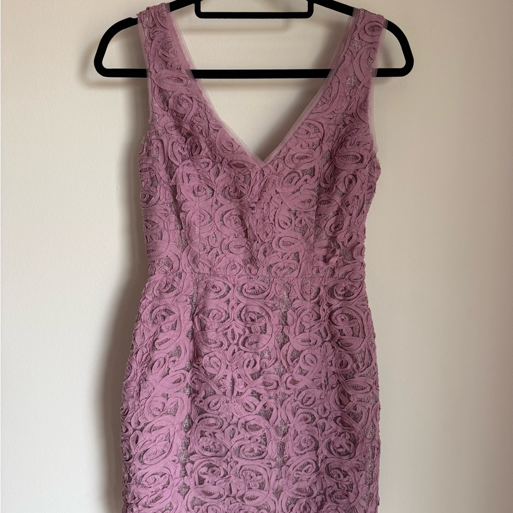 Bcbg Marissa Sleeveless Lace Sheath Dress in Dusty lavender
